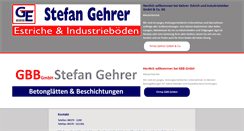 Desktop Screenshot of gehrer-estriche.de